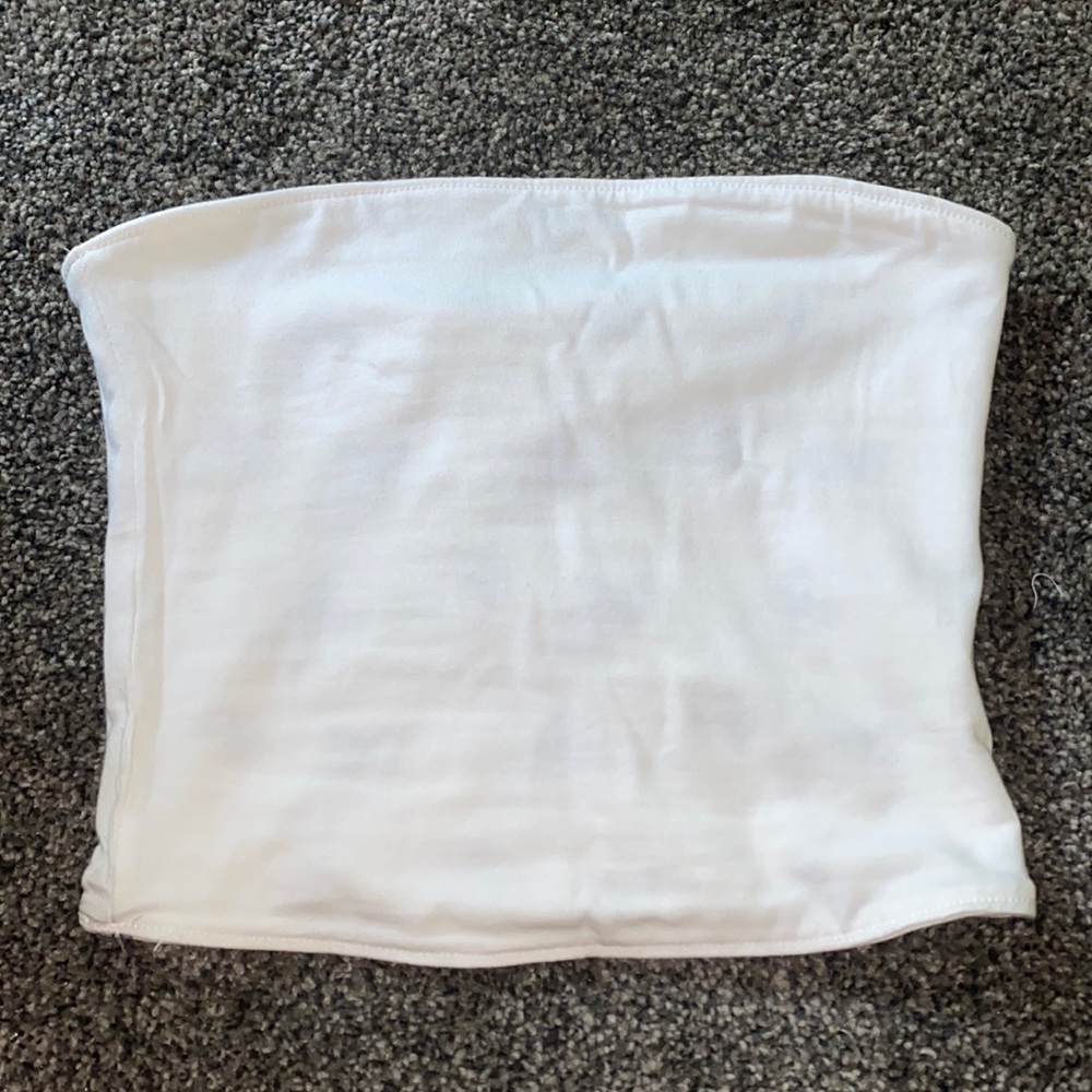 white hollister reversible xxs butterfly tube top